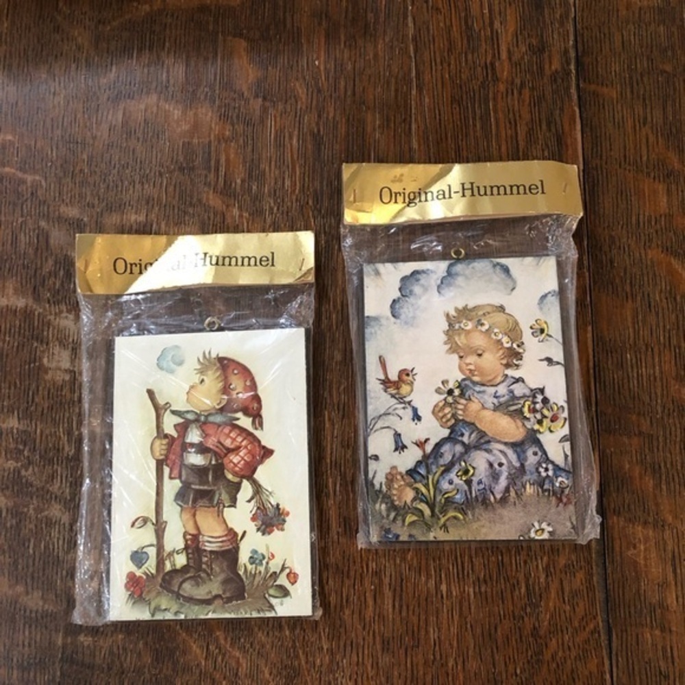 Vintage Hummel hangable pictures.